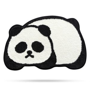 Cute Bathroom Rug Mat, Extra Soft Absorbent Bath Rug, Non-Slip Comfortable Bath Mat, Carpet for Tub, Shower, Bath Room, Machine Wash Dry, 18" x 27", Panda